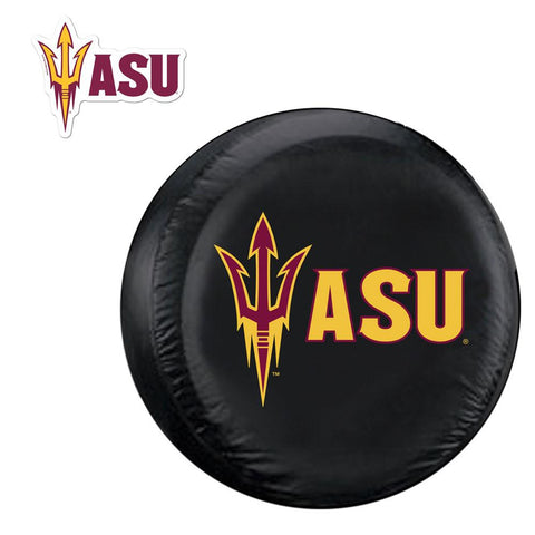 Arizona State Sun Devils NCAA Spare Tire Cover and Grille Logo Set (Large)