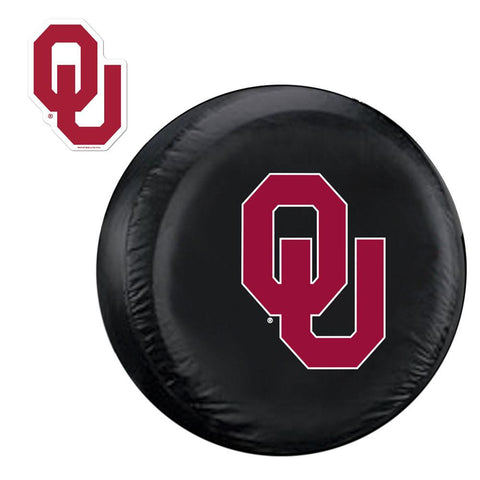 Oklahoma Sooners NCAA Spare Tire Cover and Grille Logo Set (Regular)