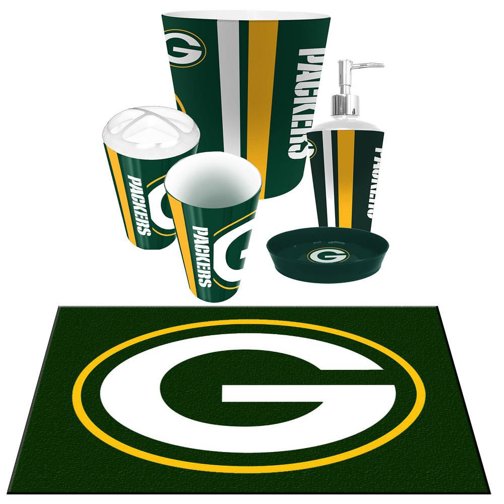 Green Bay Packers NFL 6pc Bath Accessories Set