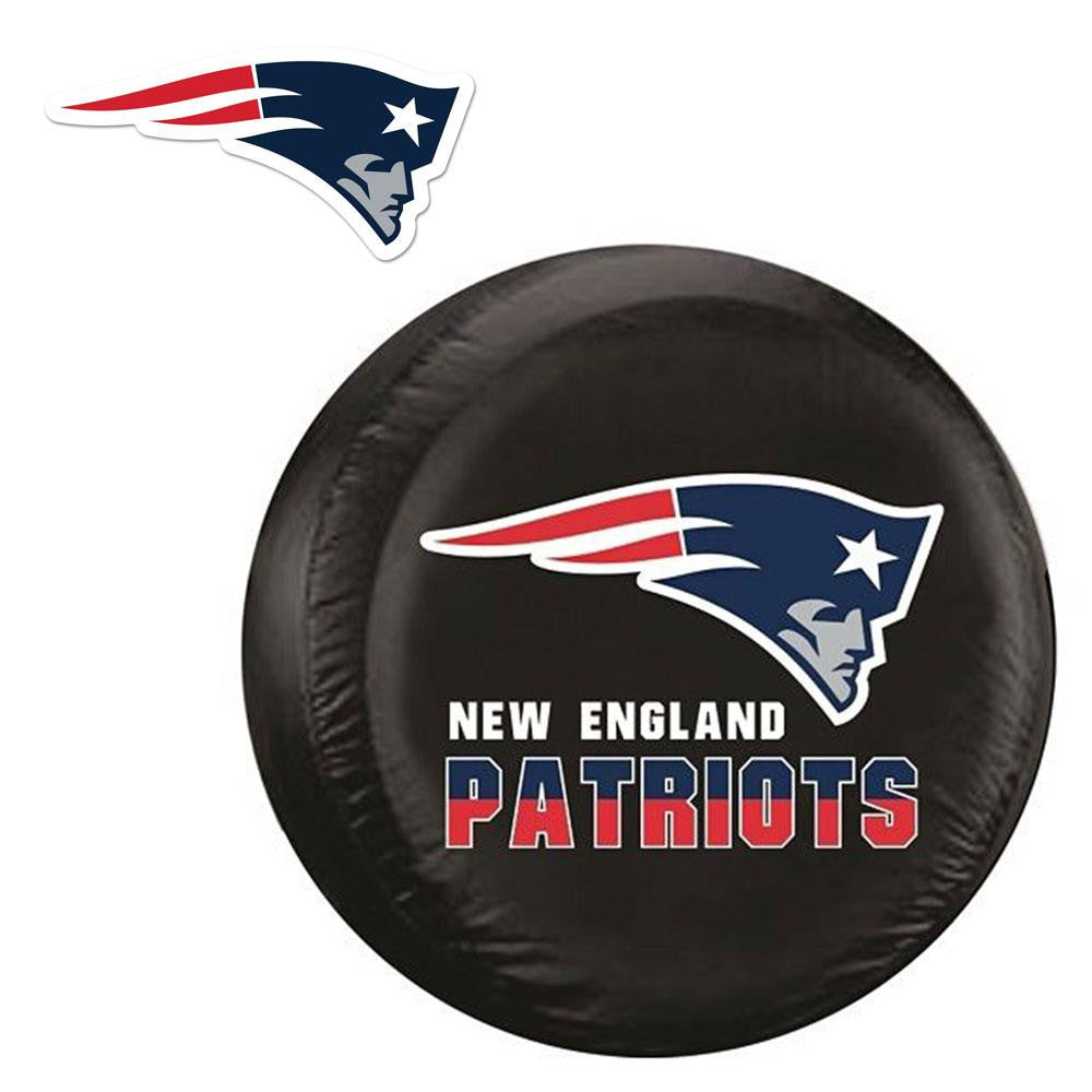 New England Patriots NFL Spare Tire Cover and Grille Logo Set (Regular)