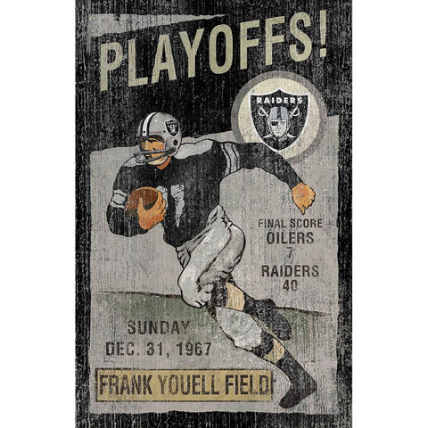 Oakland Raiders NFL Vintage Wall Art