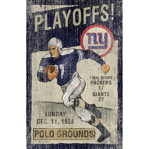 New York Giants NFL Vintage Wall Art