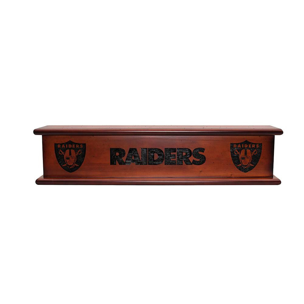 Oakland Raiders NFL 20in Aspen Wood Memorabilia Shelve