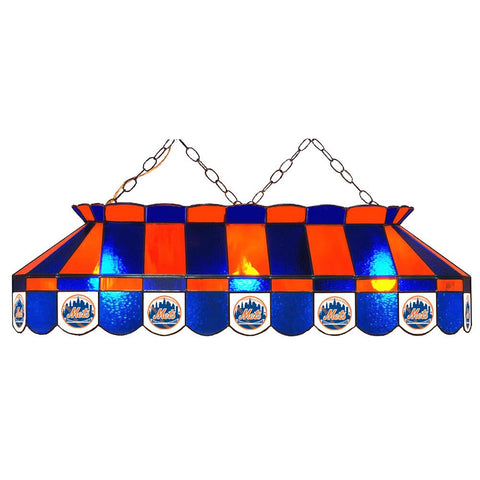 New York Mets MLB 40 Inch Billiards Stained Glass Lamp