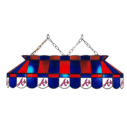 Atlanta Braves MLB 40 Inch Billiards Stained Glass Lamp