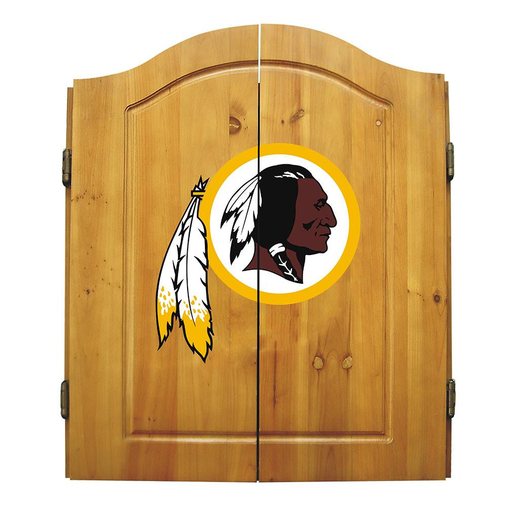 Washington Redskins NFL Dart Board w-Cabinet