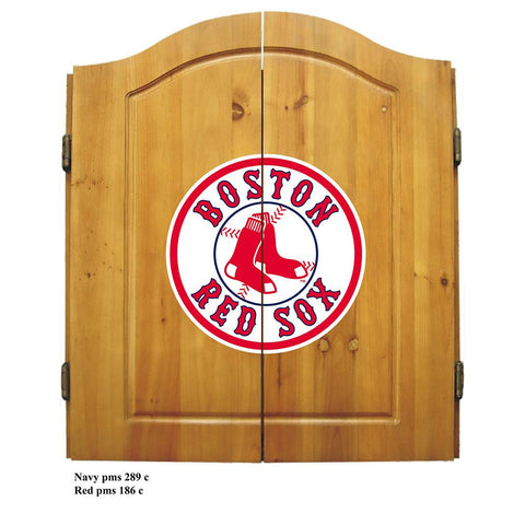 Boston Red Sox MLB Dart Board w-Cabinet