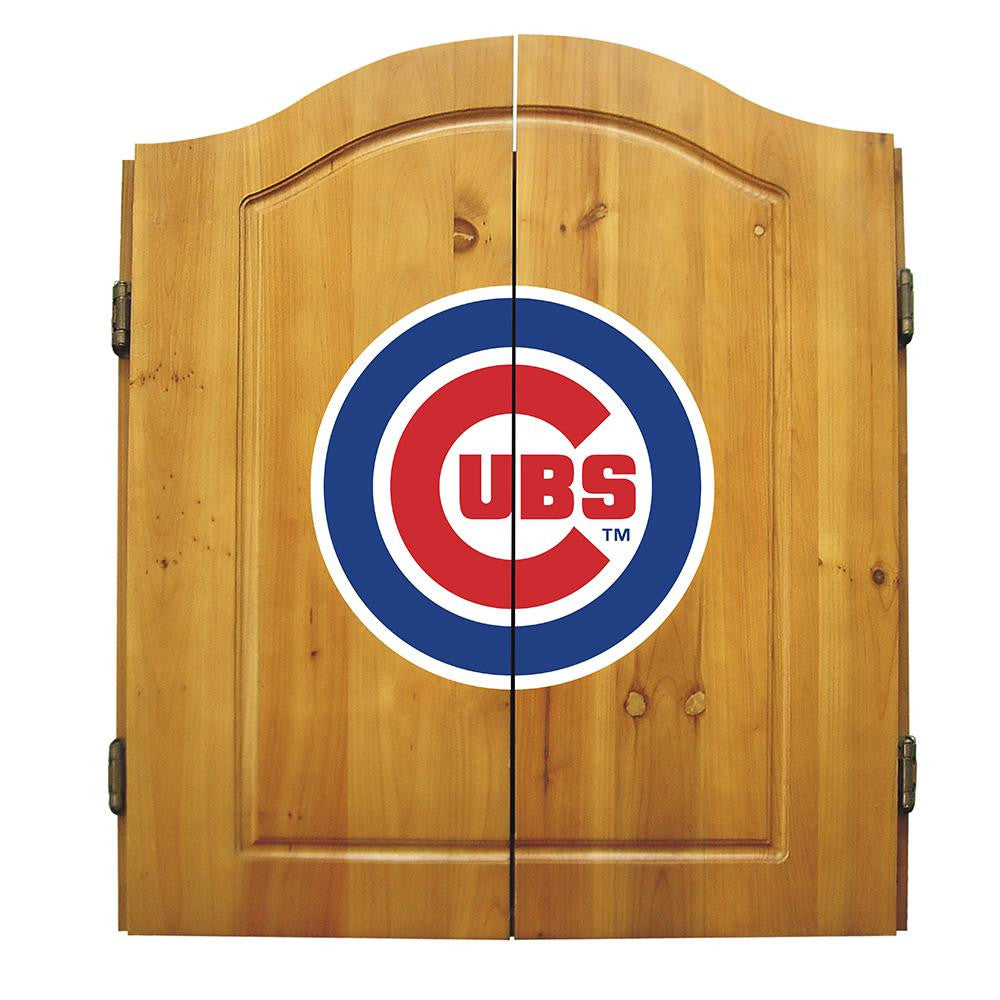 Chicago Cubs MLB Dart Board w-Cabinet