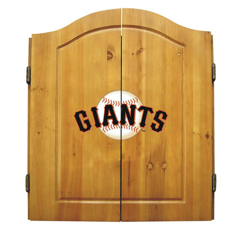 San Francisco Giants MLB Dart Board w-Cabinet