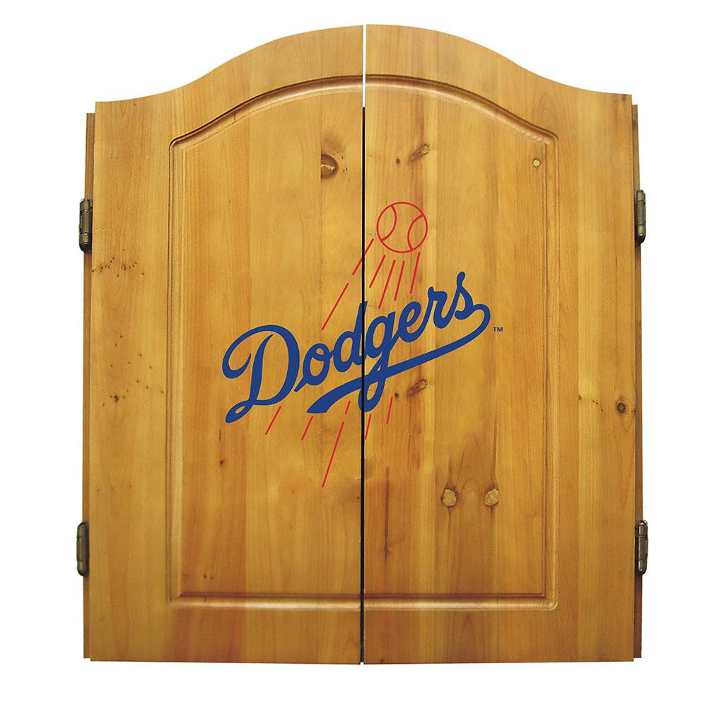 Los Angeles Dodgers MLB Dart Board w-Cabinet