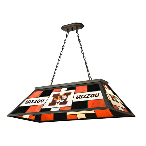 Missouri Tigers NCAA 40 Inch Tiffany Billiards Lamp