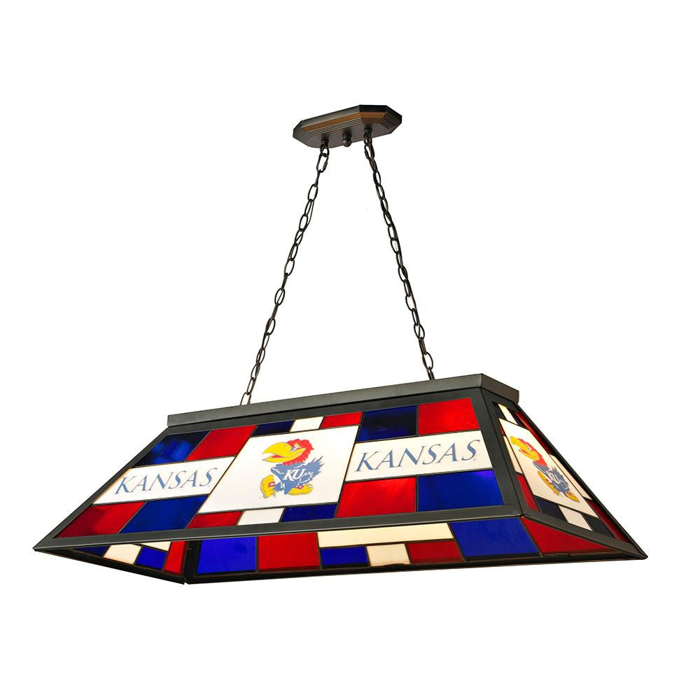 Kansas Jayhawks NCAA 40 Inch Tiffany Billiards Lamp