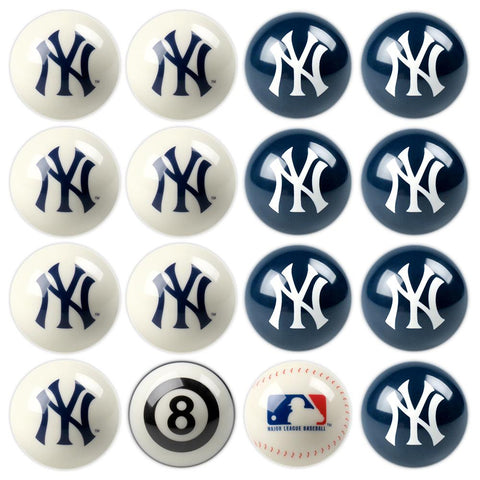 New York Yankees MLB 8-Ball Billiard Set