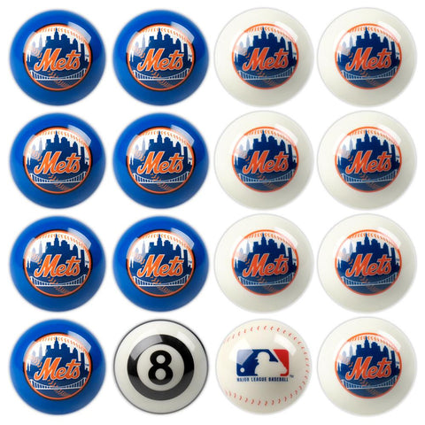 New York Mets MLB 8-Ball Billiard Set