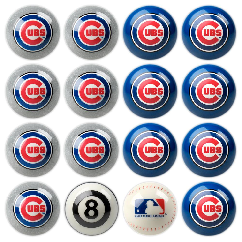 Chicago Cubs MLB 8-Ball Billiard Set