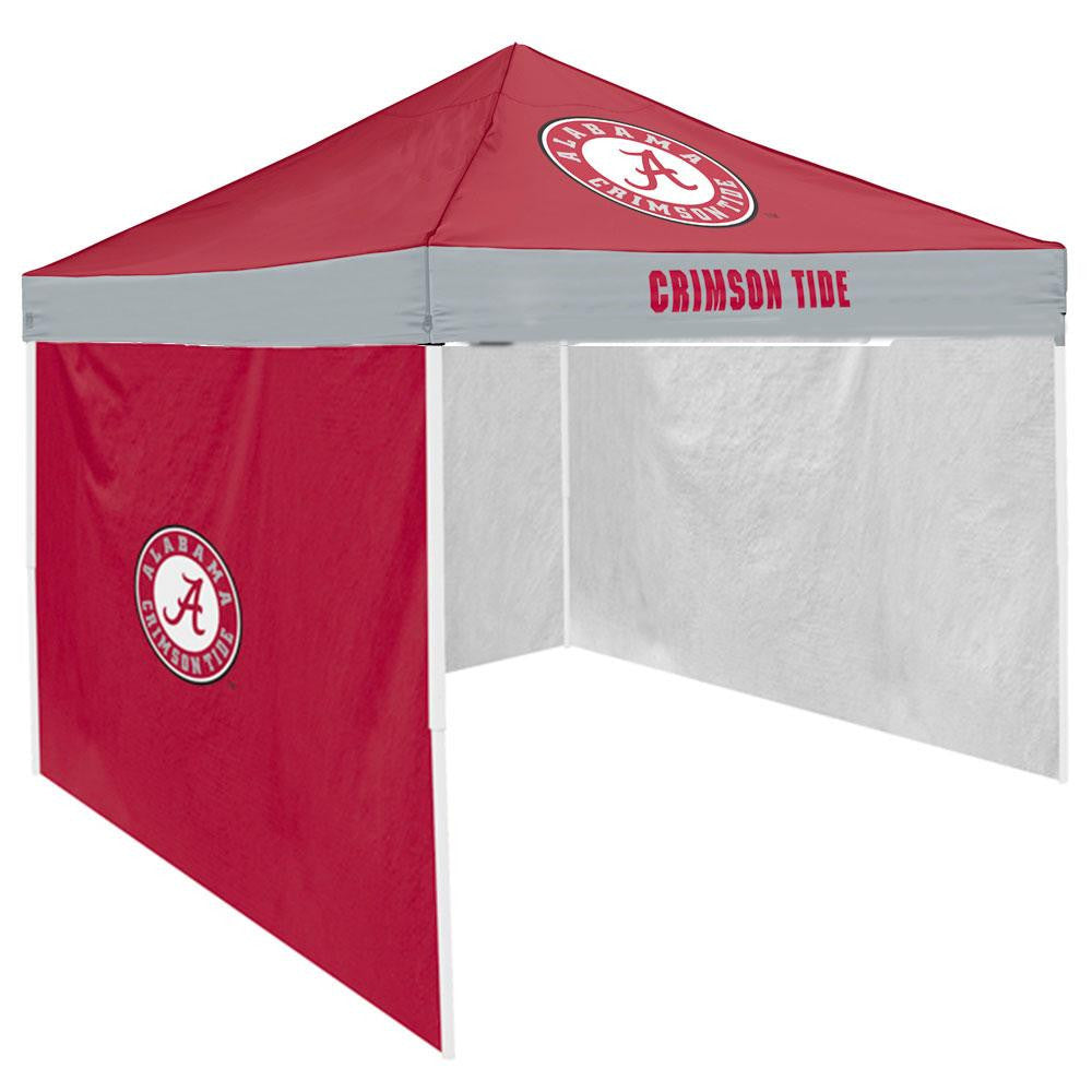 Alabama Crimson Tide NCAA 9' x 9' Economy 2 Logo Pop-Up Canopy Tailgate Tent With Side Wall