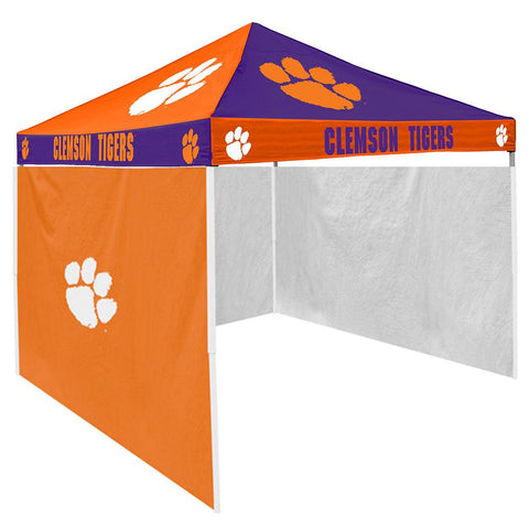 Clemson Tigers NCAA 9' x 9' Checkerboard Color Pop-Up Tailgate Canopy Tent With Side Wall