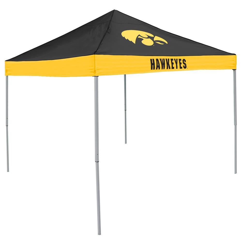 Iowa Hawkeyes NCAA 9' x 9' Economy 2 Logo Pop-Up Canopy Tailgate Tent