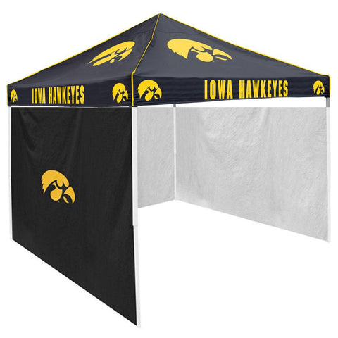 Iowa Hawkeyes NCAA 9' x 9' Solid Color Pop-Up Tailgate Canopy Tent With Side Wall