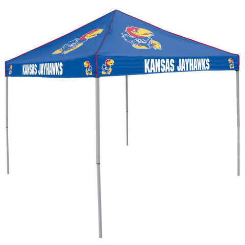 Kansas Jayhawks NCAA 9' x 9' Solid Color Pop-Up Tailgate Canopy Tent