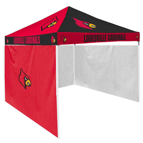 Louisville Cardinals NCAA 9' x 9' Checkerboard Color Pop-Up Tailgate Canopy Tent With Side Wall