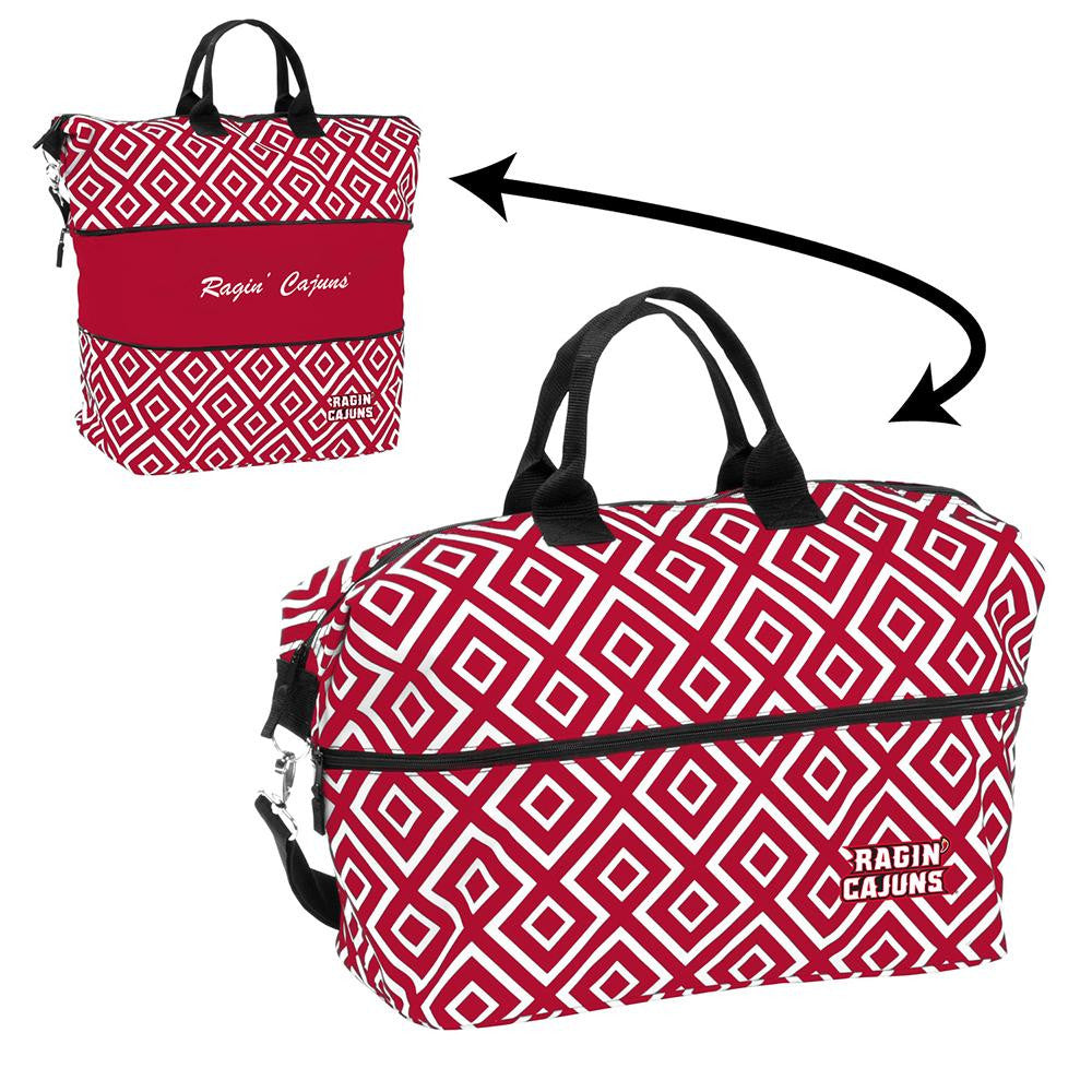 Louisiana Lafayette Ragin Cajuns NCAA Expandable Tote Bag