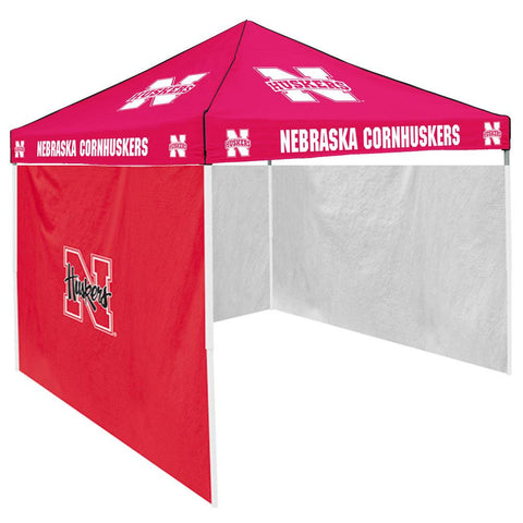 Nebraska Cornhuskers NCAA Colored 9'x9' Tailgate Tent With Side Wall