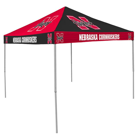 Nebraska Cornhuskers NCAA 9' x 9' Checkerboard Color Pop-Up Tailgate Canopy Tent