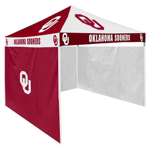 Oklahoma Sooners NCAA 9' x 9' Checkerboard Color Pop-Up Tailgate Canopy Tent With Side Wall