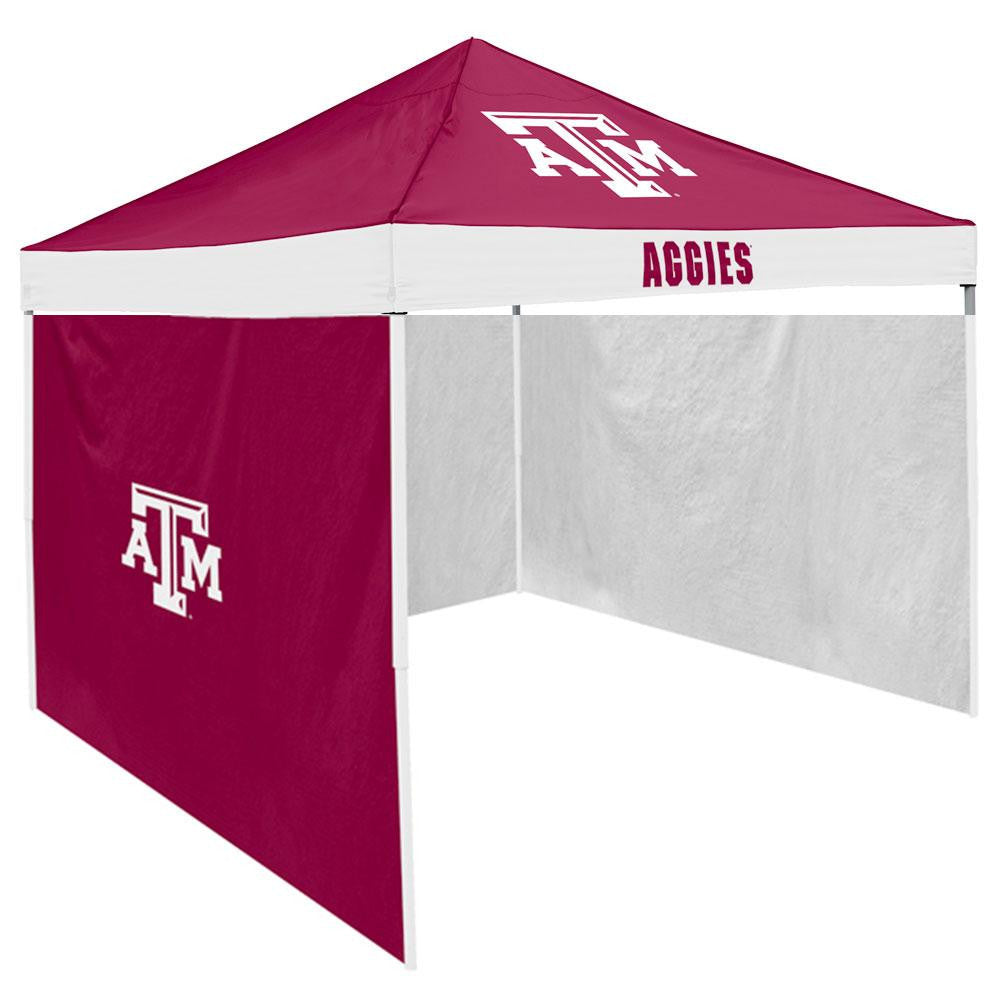 Texas A&M Aggies NCAA 9' x 9' Economy 2 Logo Pop-Up Canopy Tailgate Tent With Side Wall