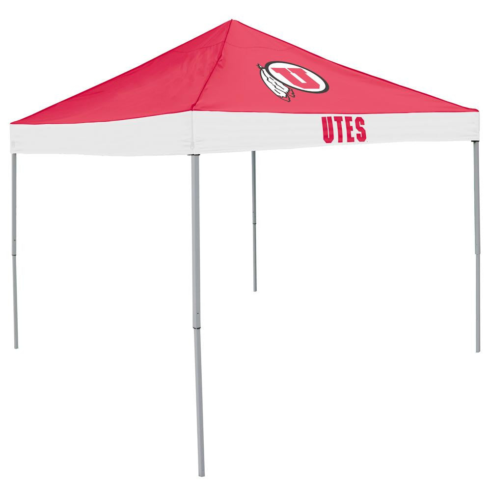 Utah Utes NCAA 9' x 9' Economy 2 Logo Pop-Up Canopy Tailgate Tent