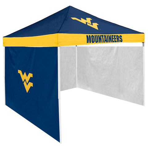 West Virginia Mountaineers NCAA 9' x 9' Economy 2 Logo Pop-Up Canopy Tailgate Tent With Side Wall