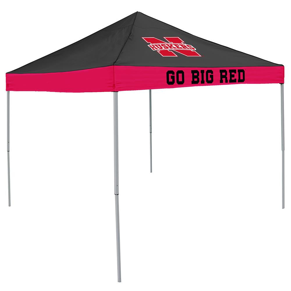 Nebraska Cornhuskers NCAA 9' x 9' Economy 2 Logo Pop-Up Canopy Tailgate Tent