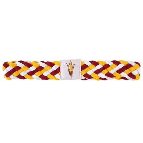 Arizona State Sun Devils NCAA Braided Head Band 6 Braid