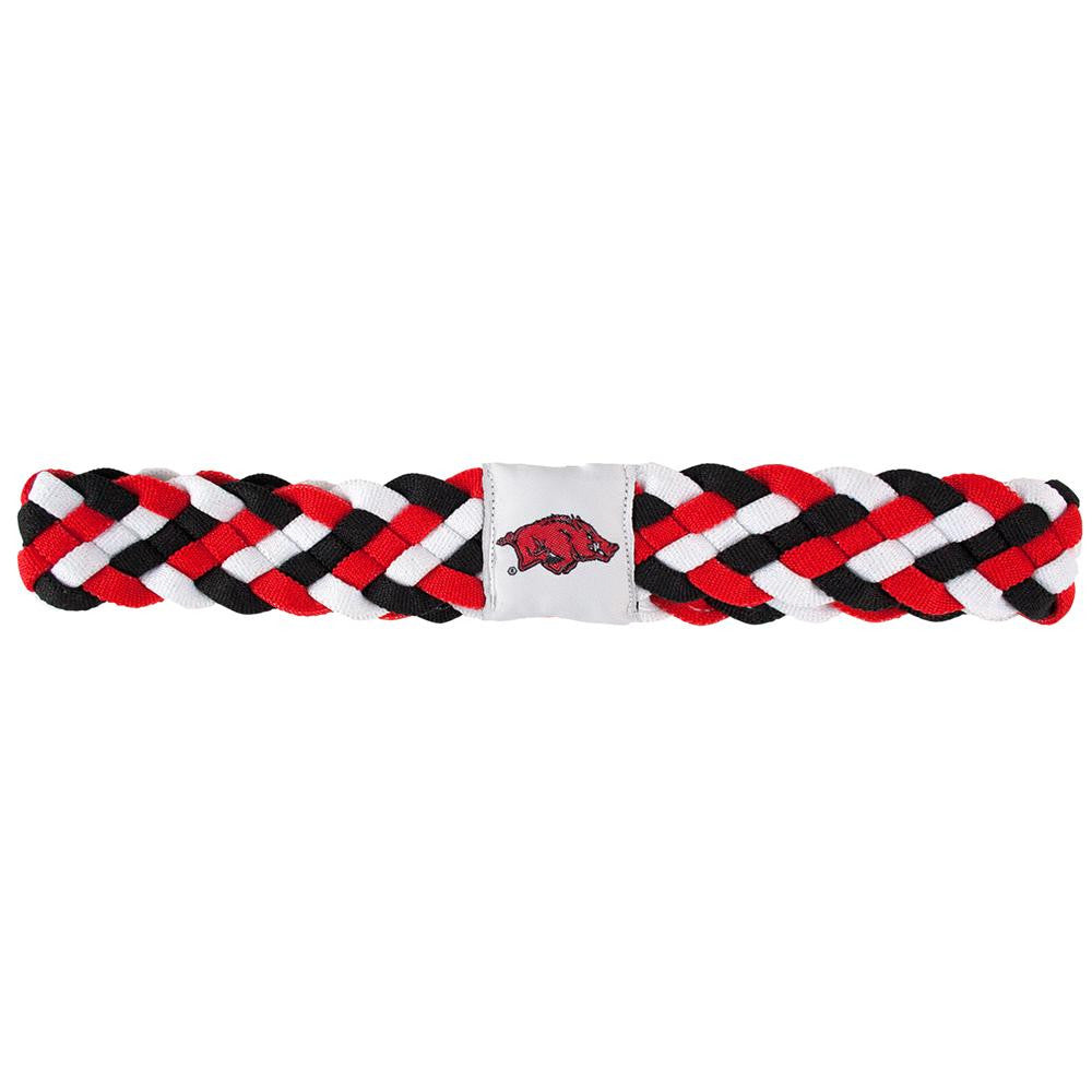 Arkansas Razorbacks NCAA Braided Head Band 6 Braid