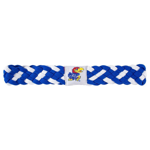 Kansas Jayhawks NCAA Braided Head Band 6 Braid