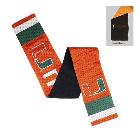 Miami Hurricanes NCAA Jersey Scarf