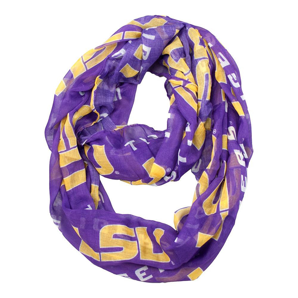 LSU Tigers NCAA Sheer Infinity Scarf