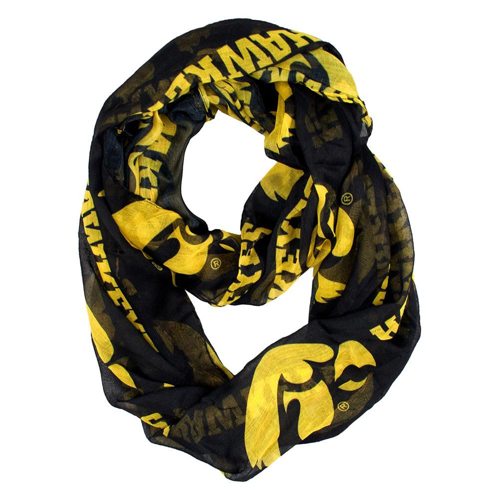 Iowa Hawkeyes NCAA Sheer Infinity Scarf