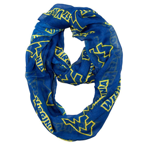 West Virginia Mountaineers NCAA Sheer Infinity Scarf