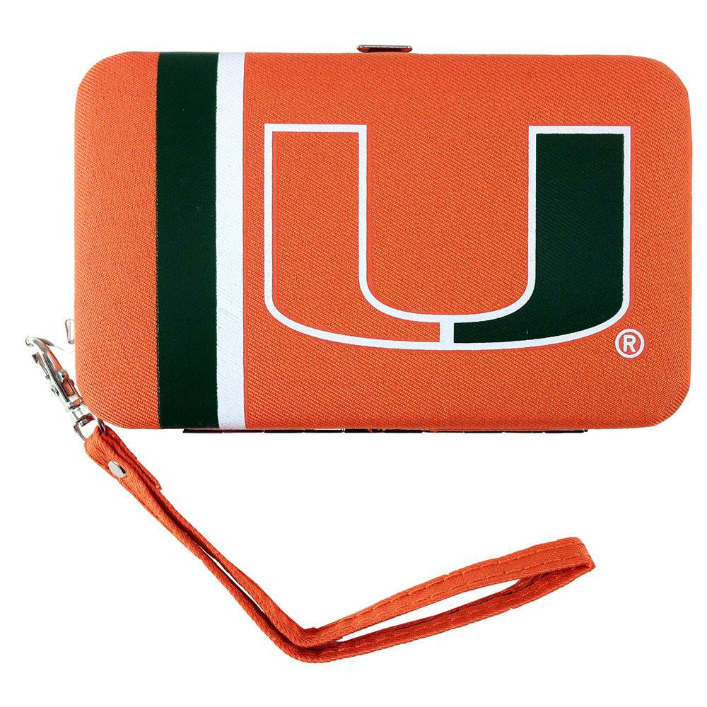 Miami Hurricanes NCAA Shell Wristlet