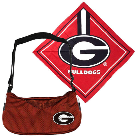 Georgia Bulldogs NCAA Fandana and Jersey Purse Set