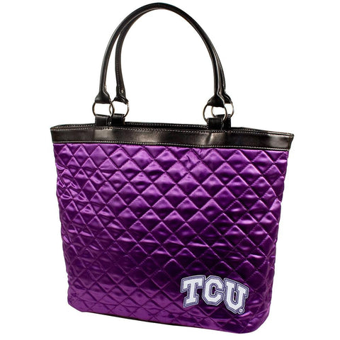 Texas Christian Horned Frogs NCAA Quilted Tote (Purple)