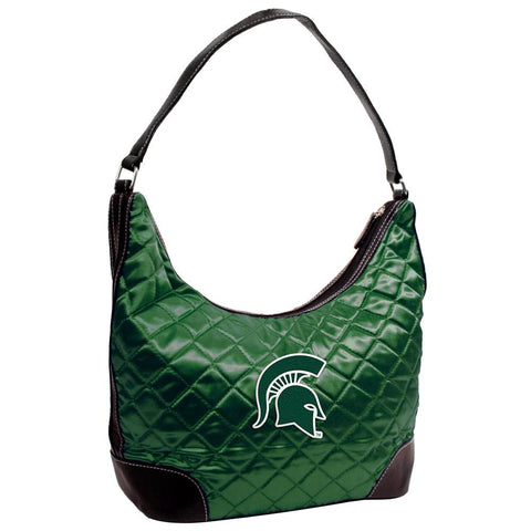 Michigan State Spartans NCAA Quilted Hobo (Dark Green)