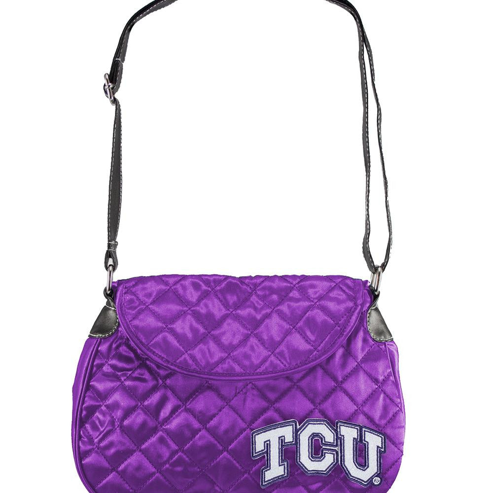 Texas Christian Horned Frogs NCAA Quilted Saddlebag (Purple)