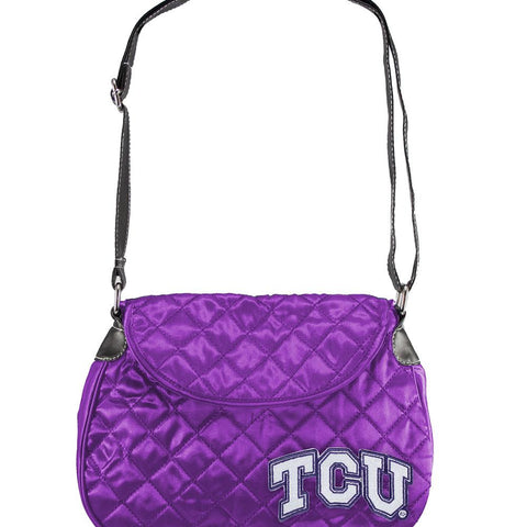 Texas Christian Horned Frogs NCAA Quilted Saddlebag (Purple)