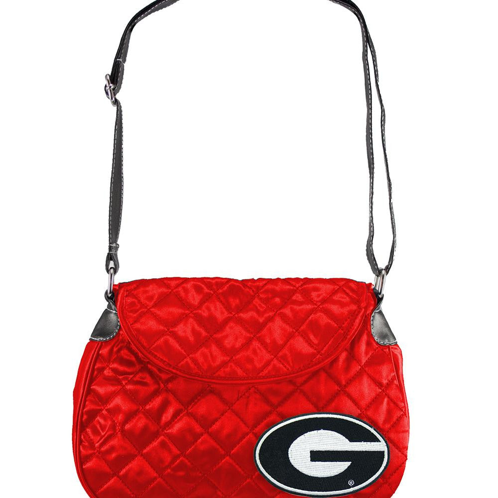 Georgia Bulldogs NCAA Quilted Saddlebag (Light Red)