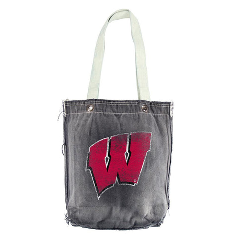 Wisconsin Badgers NCAA Vintage Denim Shopper