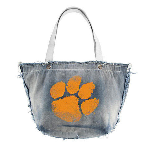 Clemson Tigers NCAA Vintage Denim Tote