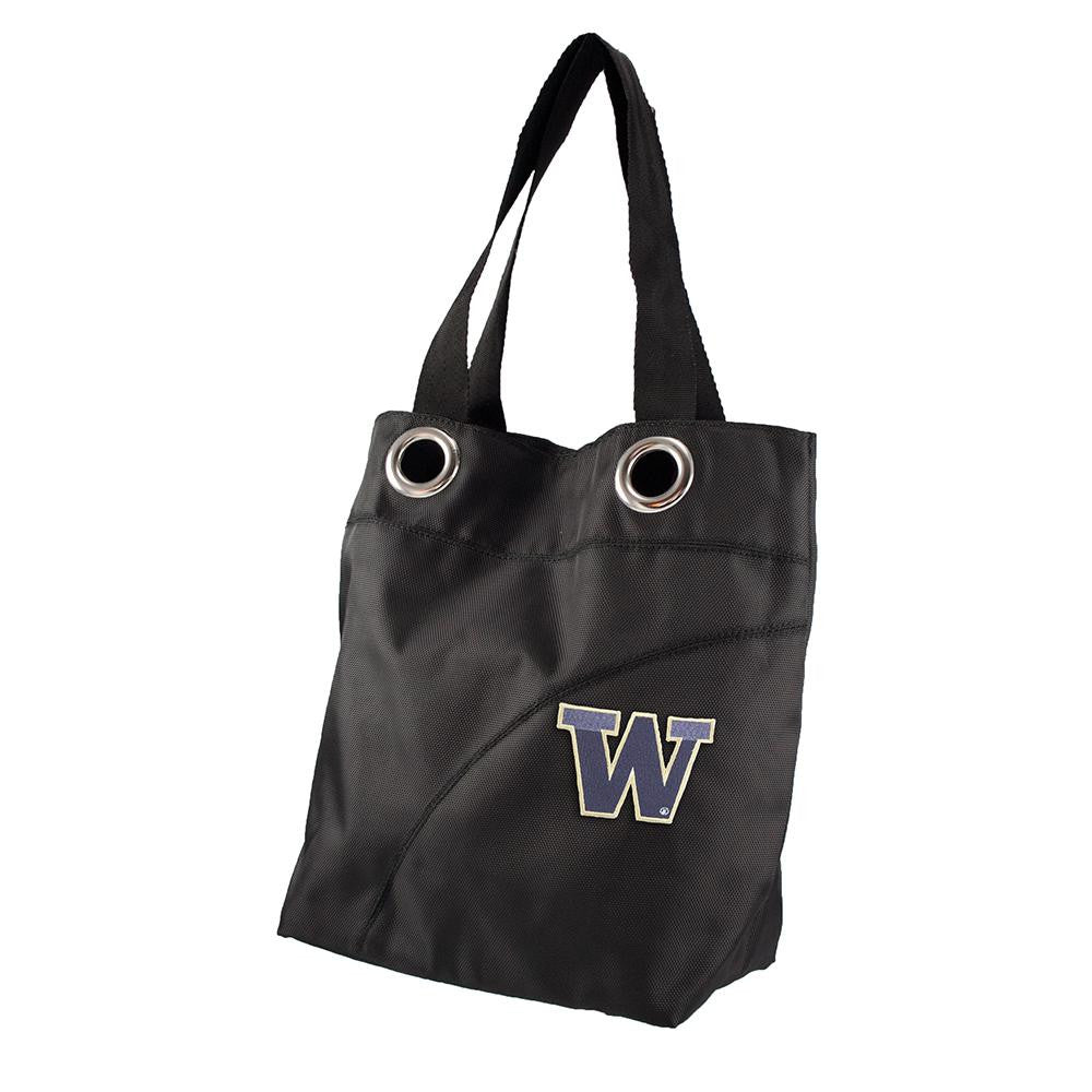 Washington Huskies NCAA Color Sheen Tote (Black)